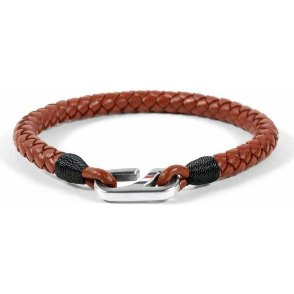 Tommy Hilfiger Uomo Bracciale, Bracciale In Pelle Da Th2790024, (Cuoio)