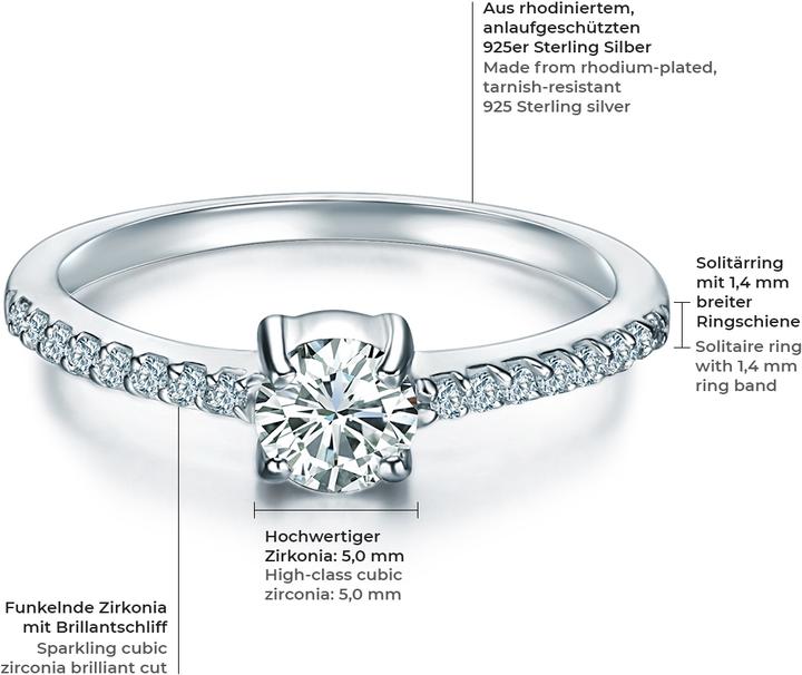 Immagine prodotto Trilani Donna Argento Zirconia argento - 4206 (63, 925 Argento)