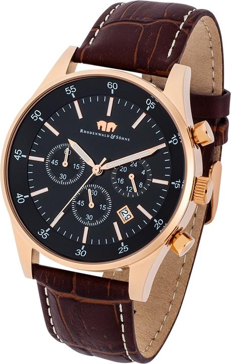 Produktbild Herren Chronograph Goodwill Echtleder dunkelbraun - 4410 (Chronograph, 45 mm)