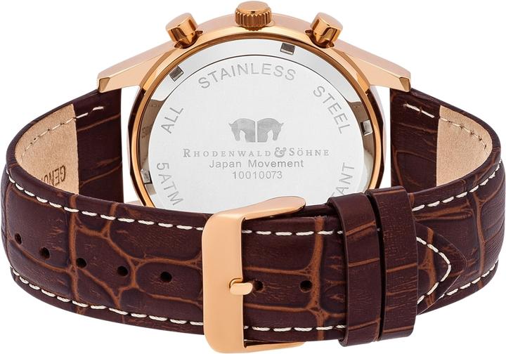 Produktbild Herren Chronograph Goodwill Echtleder dunkelbraun - 4410 (Chronograph, 45 mm)