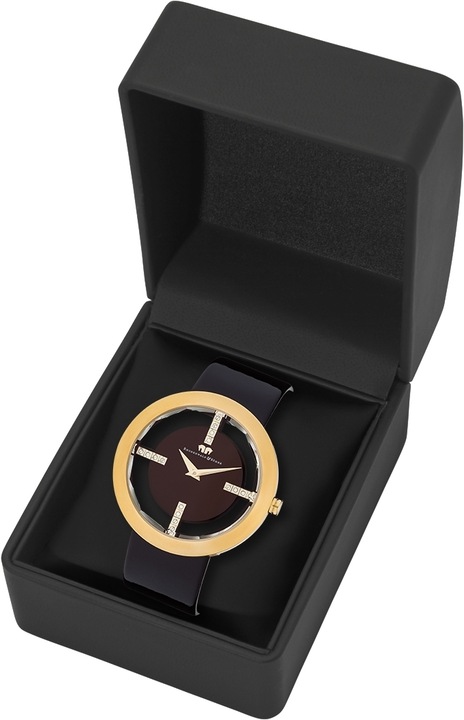 Image du produit Montre à quartz pour femme Lucrezia en cuir véritable brun foncé - 4330 (Montre analogique, 42 mm)
