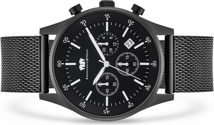 Produktbild Herren Chronograph Goodwill Edelstahl schwarz - 5112 (Chronograph, 45 mm)