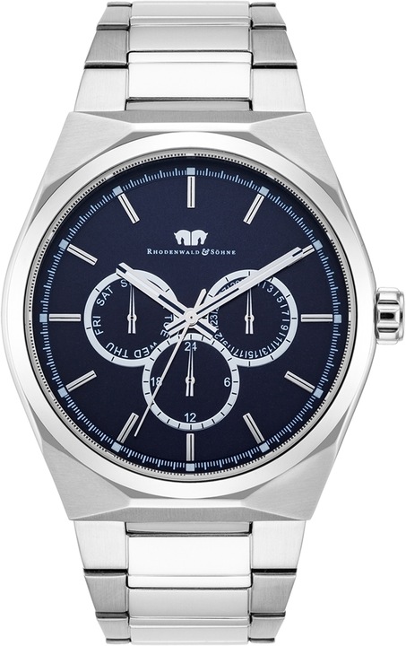 Image du produit Hommes multifonctions Cooledge acier inoxydable argenté - 5608 (Montre analogique, 42 mm)