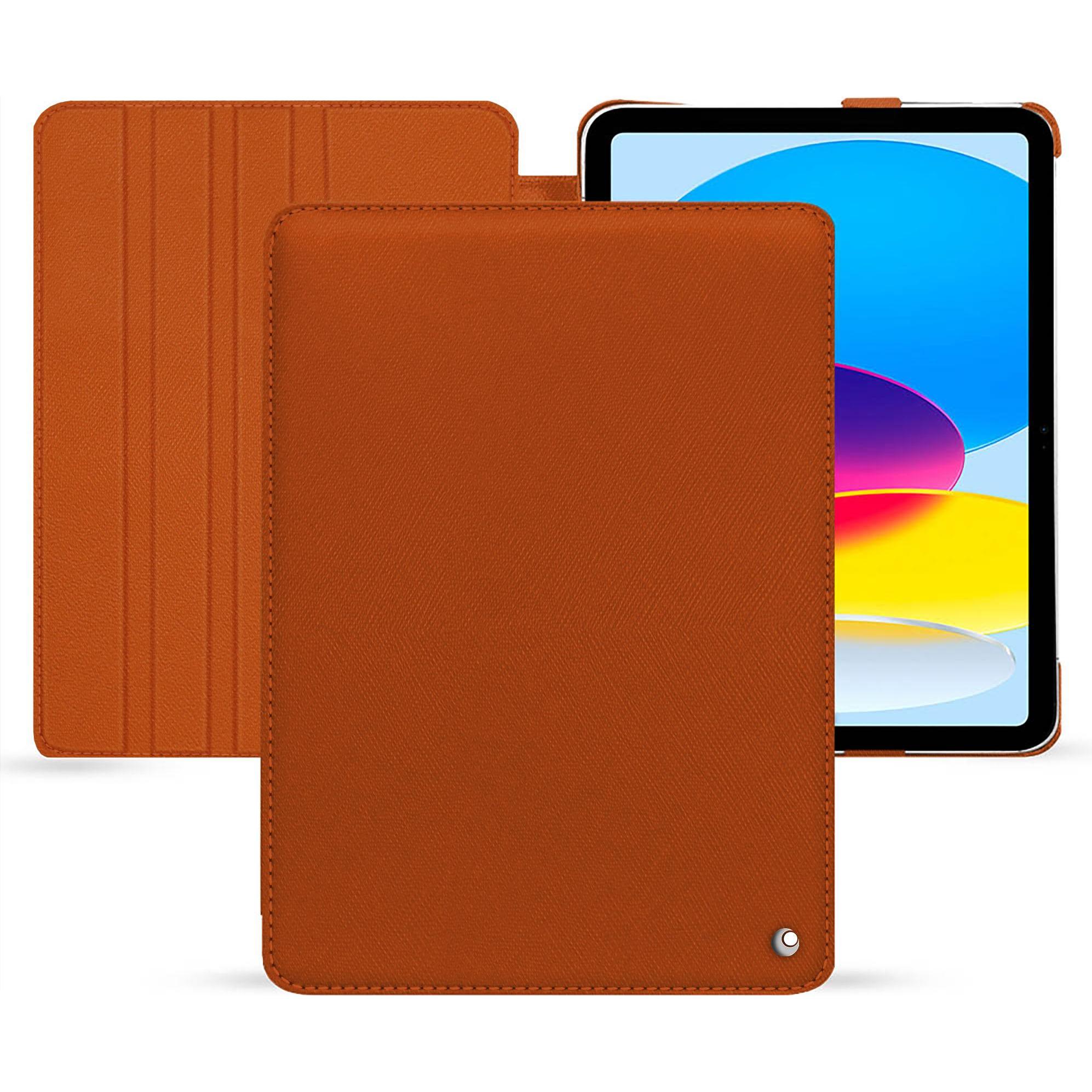 Noreve Lederschutzhülle horizontal (iPad 2022 (10. Gen)), Tablet Hülle, Orange
