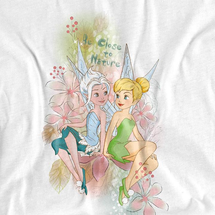 Actual product image Disney Interactive Studios Unisex Adult Close To Nature Tinker Bell & Periwinkle T-Shirt (XL)