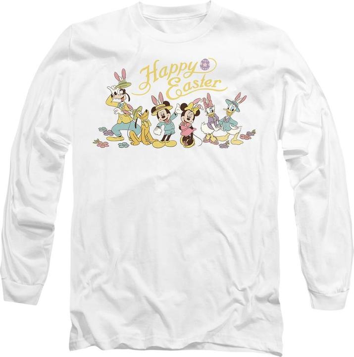 Actual product image Mickey Mouse Unisex Adult Bunny Hats Easter T-Shirt (S)