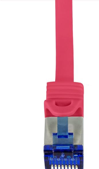 Actual product image LogiLink Patch cord Ultraflex, Cat.6A, S/FTP, 3.0 m, red withCat.7 raw cable, extra flexible & soft cable m (S/FTP, CAT6a, 3 m)