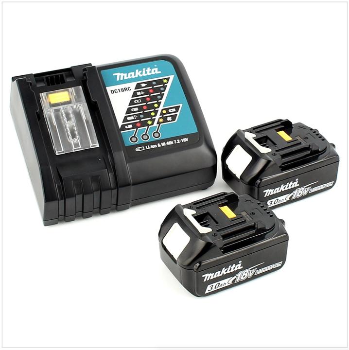 Produktbild Makita DDF 458 RFJ 18V Akku Bohrschrauber 91 Nm im Makpac mit 2x 3,0 Ah Akku und Ladegerät