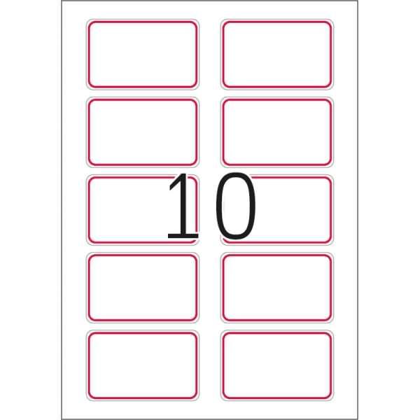 Actual product image HERMA A4 removable name labels