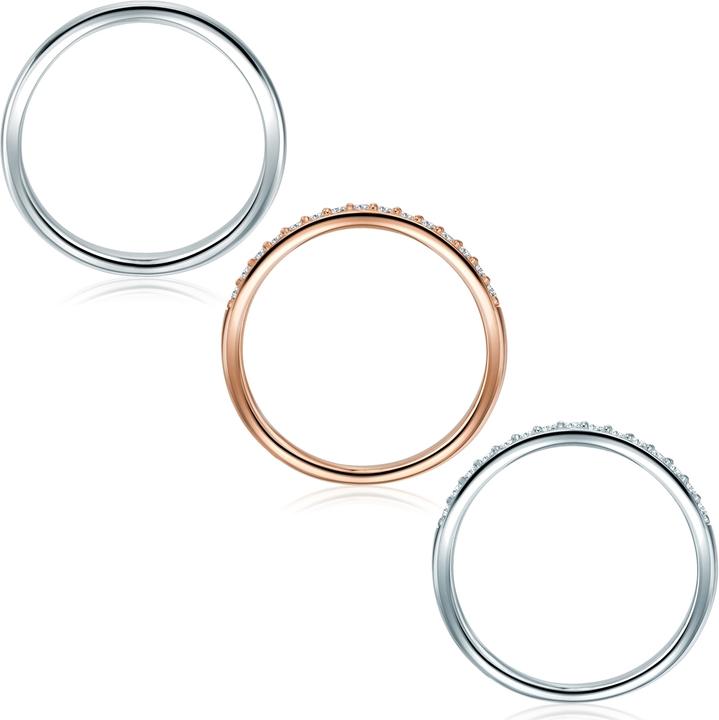 Immagine prodotto Rafaela Donata Donna Argento Zirconia Argento/Oro Rosa - 10914 (54, 925 Argento)