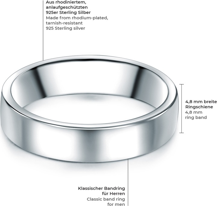 Produktbild Trilani Herren Sterling Silber silber - 11066 (69, 925 Silber)