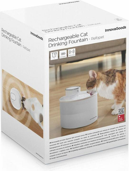 Actual product image InnovaGoods Wiederaufladbarer Katzenbrunnen mit Sensor (3 l)