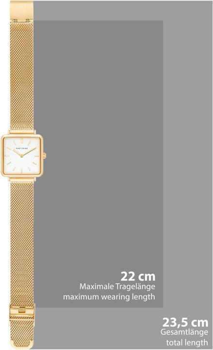 Actual product image Eastside Ladies Quartz Watch Grand Stainless Steel Yellow Gold - 11270 (Analogue wristwatch, 37.30 mm)