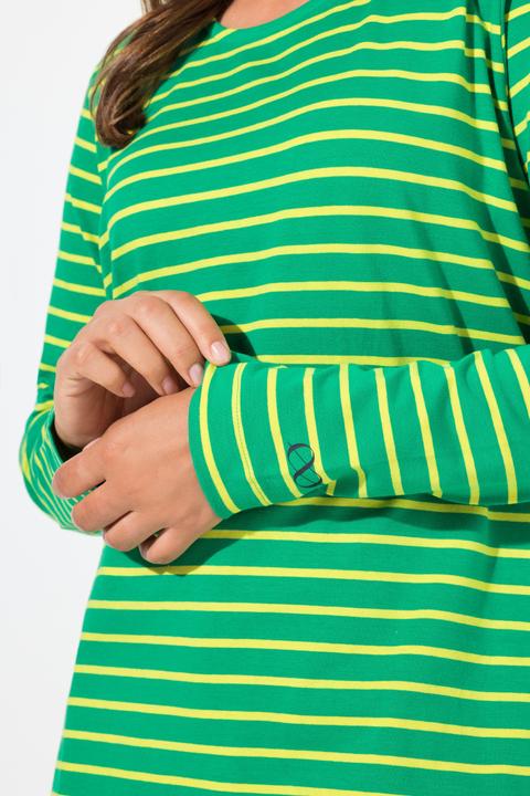 Immagine prodotto Laurasøn Maglia a righe con maniche lunghe e scollo a girocollo (44, 46)