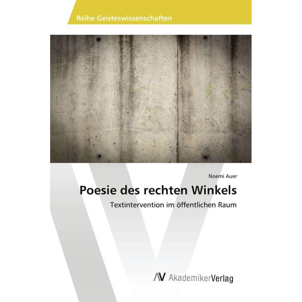 Poesie des rechten Winkels, Fachbücher von Noemi Auer