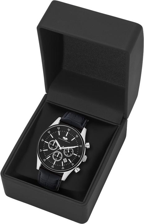 Produktbild Herren Chronograph Goodwill Echtleder schwarz - 4406 (Chronograph, 45 mm)