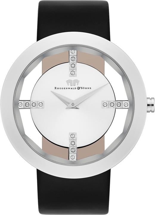 Produktbild Damen Quarzuhr Lucrezia Echtleder schwarz - 4338 (Analoguhr, 42 mm)