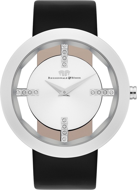 Image du produit Montre à quartz Lucrezia en cuir véritable noir - 4338 (Montre analogique, 42 mm)