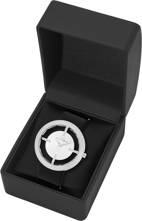 Image du produit Montre à quartz Lucrezia en cuir véritable noir - 4338 (Montre analogique, 42 mm)