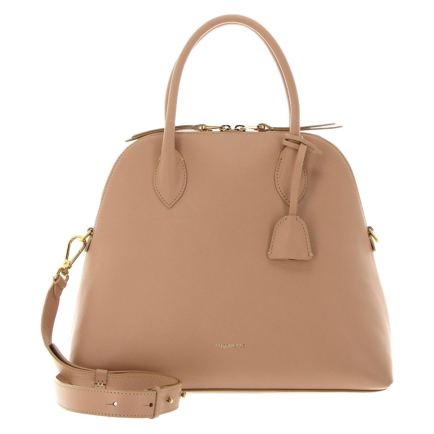 Coccinelle, Damen, Handtasche, Gladys Handbag Grained Leather, Beige