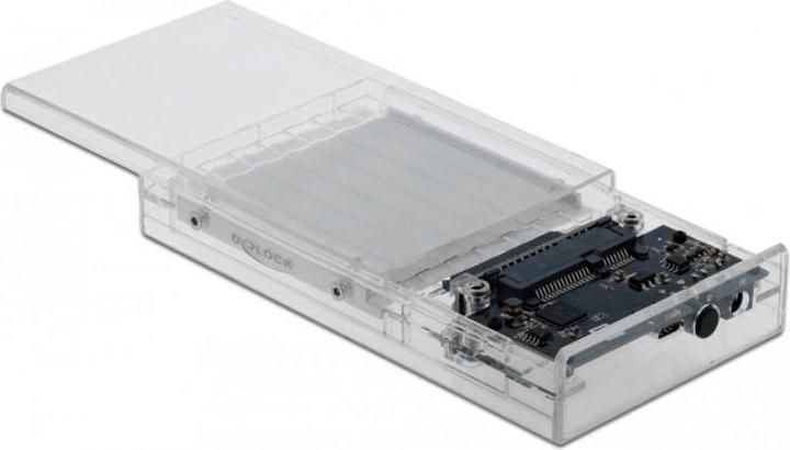 Productafbeelding Delock Externe dubbele behuizing voor 2 x 2,5" SATA HDD / SSD met USB Type-C (2.5")