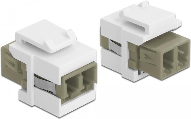 Actual product image Delock Keystone Jack: Fiber optic LC-LC (Keystone module)