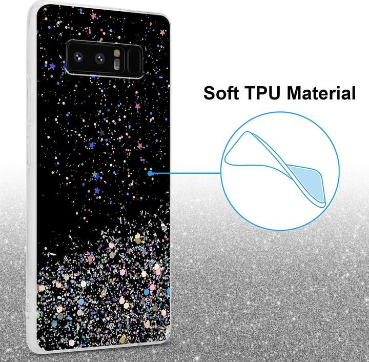 Actual product image Cadorabo TPU cover sparkling glitter (Samsung Galaxy Note 8)