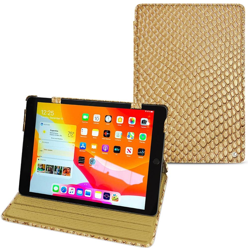 Noreve Lederschutzhülle horizontal (iPad 10.2 2019), Tablet Hülle, Beige