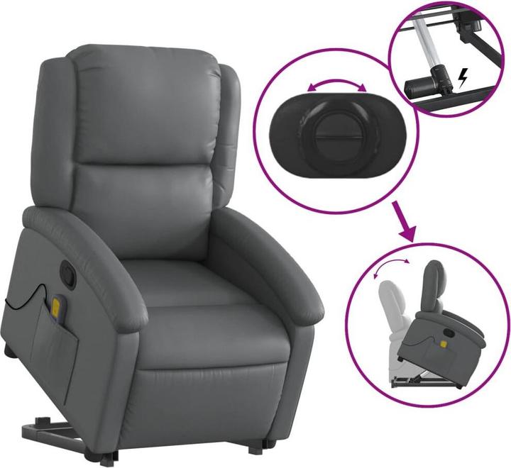 Image du produit vidaXL Massagesessel mit Aufstehhilfe