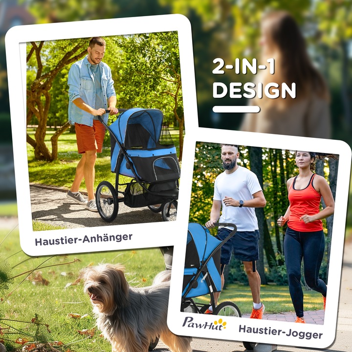 Produktbild PawHut Hundebuggy (Hund, Faltbar)
