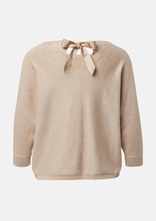 Produktbild Comma Strickpullover Strickpullover mit U-Boot-Ausschnitt und 3/4-Fledermausärmeln (44)