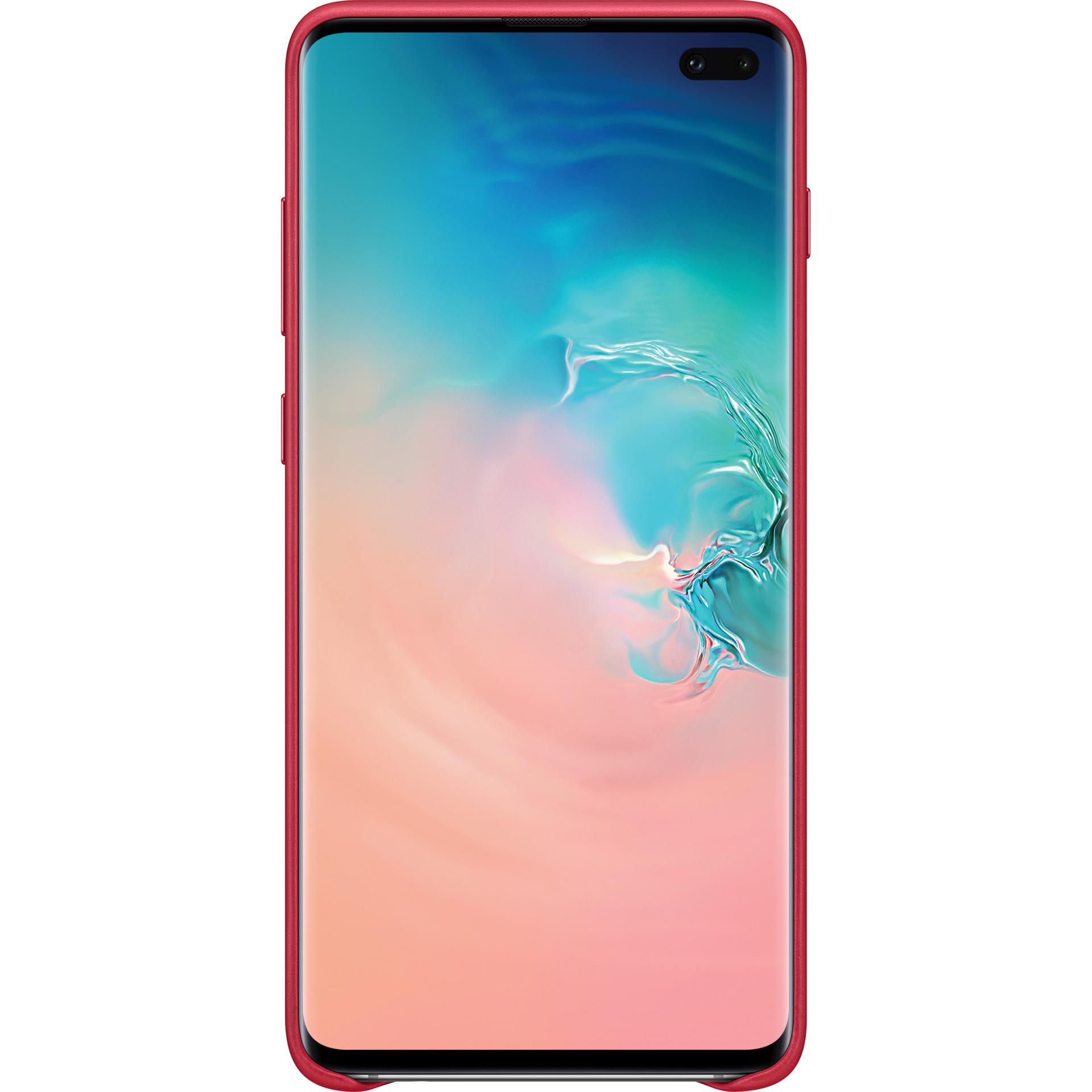 Thumbnail - Samsung Leather Cover (Samsung Galaxy S10+), Smartphone Hülle, Rot