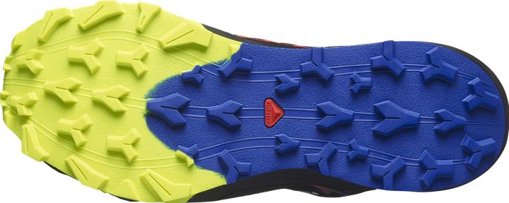 Produktbild Salomon Thundercross GTX Blue Fire Laufschuhe Schwarz / Surf The Web / Safety Yellow Herren (42)
