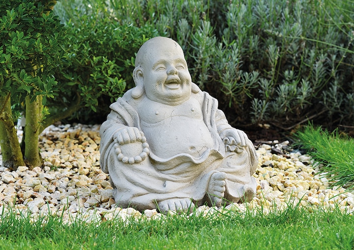 Produktbild G. Wurm Buddha in grau, Magnesia, B35 x T30 x H32 cm (35 x 30 x 32 cm)