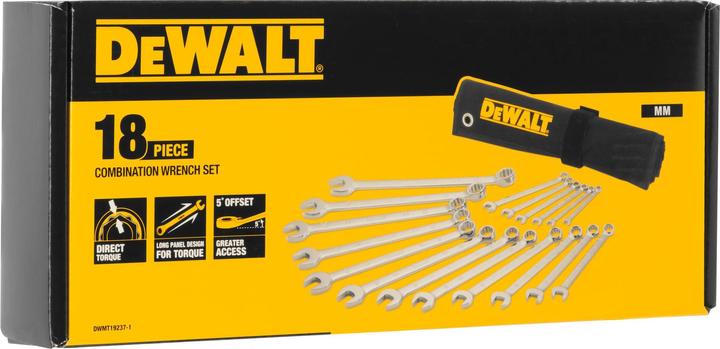 Produktbild DeWalt Dewa RingMaulschl Set metrisch 18tlg DWMT192371 (10 mm, 11 mm, 12 mm, 13 mm, 14 mm, 15 mm, 16 mm, 17 mm, 18 mm, 19 mm, 20 mm, 21 mm, 22 mm, 24 mm, 7 mm, 8 mm, 9 mm)