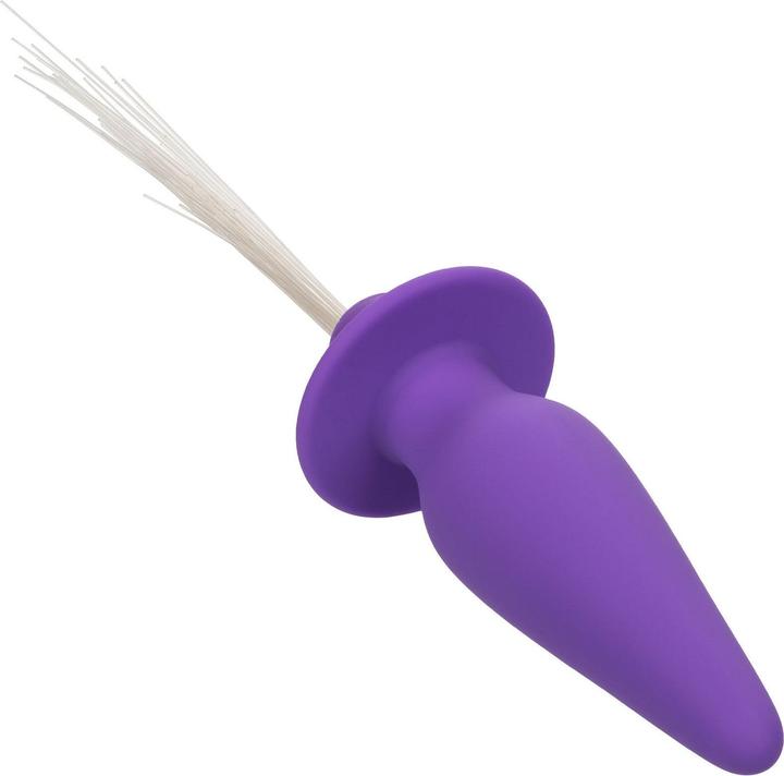 CalExotics Southern Lights Light Up Luminous Anal Plug 10 Vibrations Silicone Purple