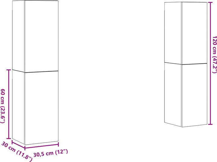 Immagine prodotto VidaXL Scaffale TV (30 x 30 x 60 cm)
