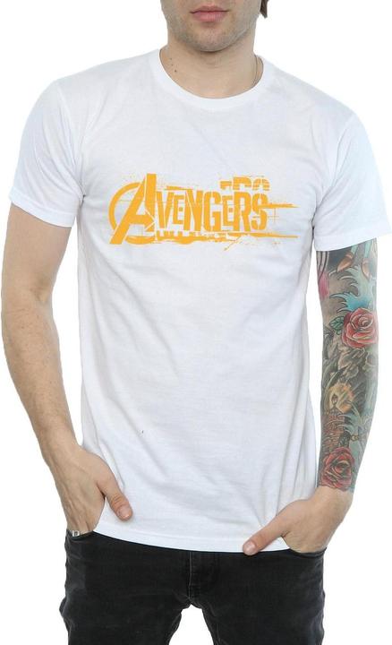 Produktbild Avengers Infinity War Orange Logo TShirt (XXL)