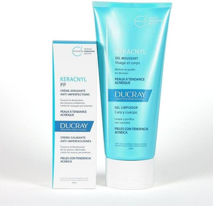 Ducray Cleansing gel 30 ml + descaling cream 40 ml (Cleansing gel, 70 ml)