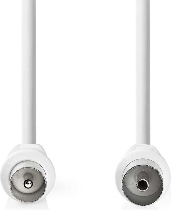Produktbild Nedis Koaxial Kabel | IEC (Coax) Stecker | IEC (Coax) Buchse | Vernickelt | 90 dB | 75 Ohm | Doppelt (75 dB, Antennenkabel)
