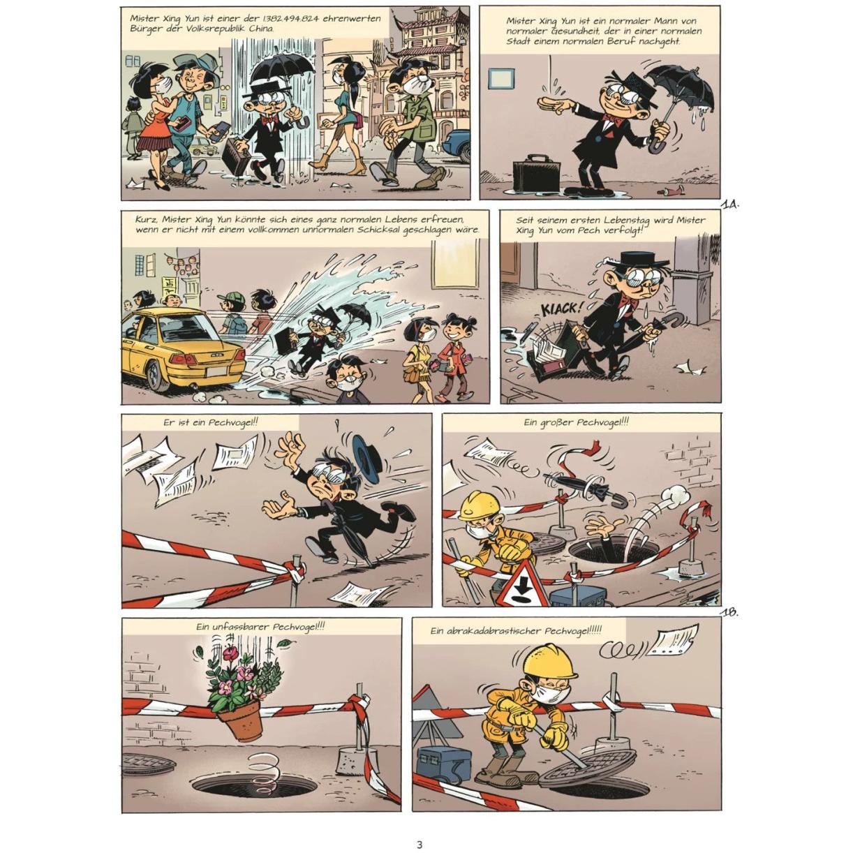 Thumbnail - Marsupilami 19: Mister Xing Yùn, Belletristik von Stéphan Colman, André Franquin