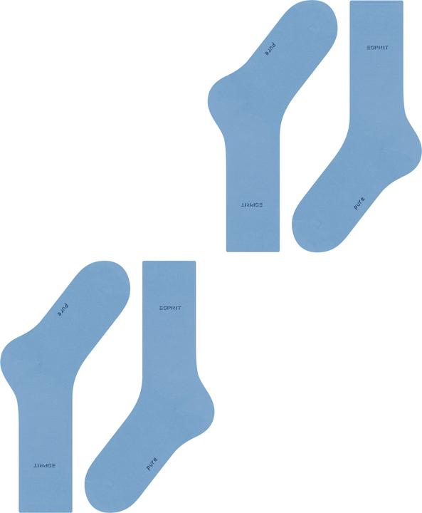 Image du produit Esprit Basic Uni 2-Pack Baumwollsocken (lot de 2, 39 - 42)