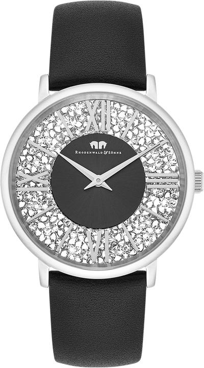 Image du produit Montre à quartz Pamina en cuir véritable noir - 23870 (Montre analogique, 36 mm)