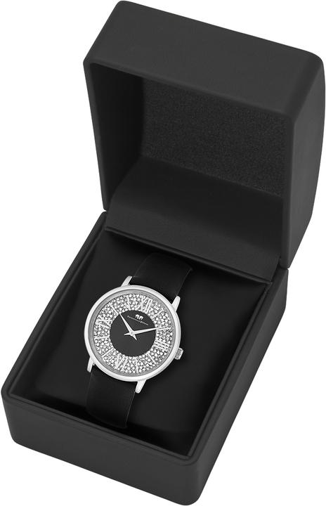 Image du produit Montre à quartz Pamina en cuir véritable noir - 23870 (Montre analogique, 36 mm)