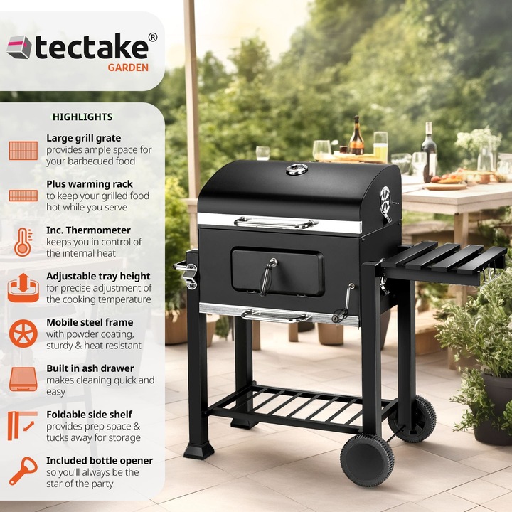 Produktbild tectake Holzkohlegrill (55 cm)