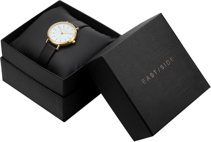 Actual product image Eastside Ladies quartz watch Rosehill genuine leather black - 23904 (Analogue wristwatch, 32.10 mm)