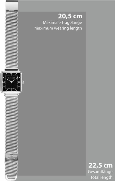 Image du produit Eastside Montre à quartz pour femme Grand en acier inoxydable argenté - 23916 (Montre analogique, 40 mm)