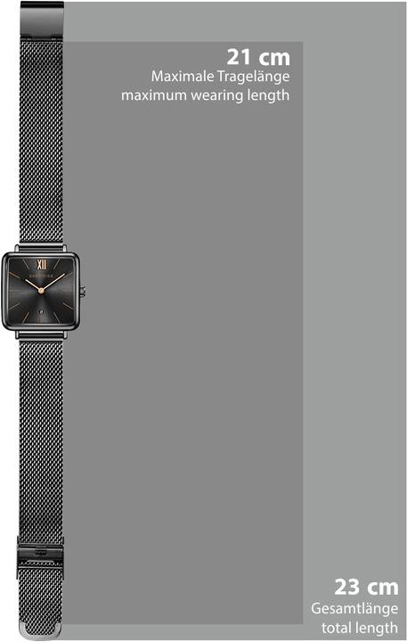 Immagine prodotto Eastside Orologio al quarzo da donna Grand in acciaio inox antracite - 24167 (Orologio da polso analogico, 37.60 mm)