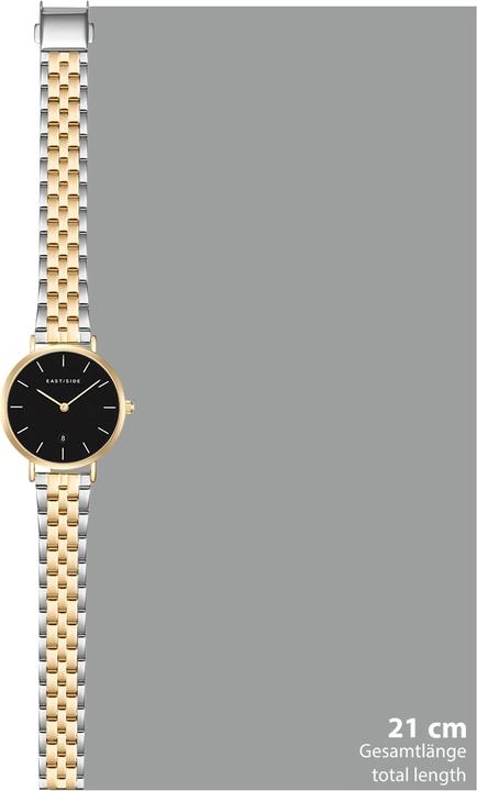 Image du produit Eastside Montre à quartz Bloomfield en acier inoxydable argenté/or jaune - 24173 (Montre analogique, 32.10 mm)