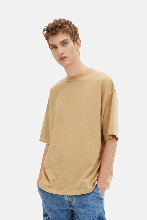 Actual product image Tom Tailor Shirt Oversized-T-Shirt mit Rundhalsausschnitt aus Baumwolljersey (XL)